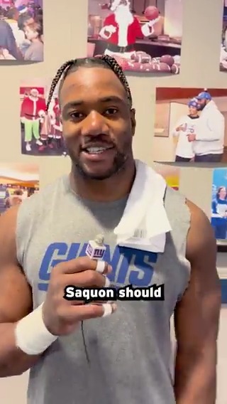 We let @Saquon's teammates do the talking 🫡 1 RT = 2 VOTES #WPMOYChallenge + Barkley