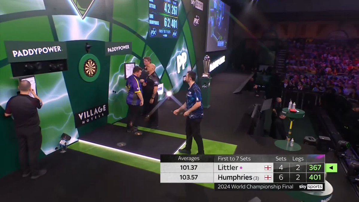 LUKE HUMPHRIES IS WORLD CHAMPION! 🏆 Darting destiny fulfilled. The world number one gets over the line against teenage sensation Luke Littler in a thrilling final!