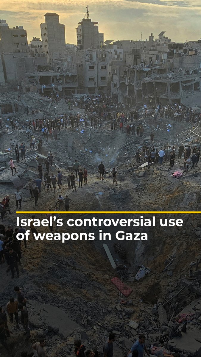 Israel's bombardment of Gaza since October 7 is among the deadliest in recent history. Nabila Bana explores the weapons Israel is allegedly using to carry out these attacks ⤵️
