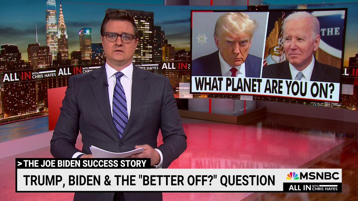 Are you better off now than you were four years ago? Chris Hayes says the Biden campaign should embrace that argument because "it is nearly impossible to say that we were better off with Donald Trump as president in 2020."