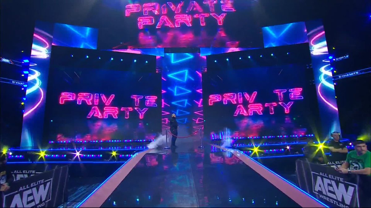 Private Party is back! Watch #AEWDynamite LIVE on TBS! Private Party | @IsiahKassidy