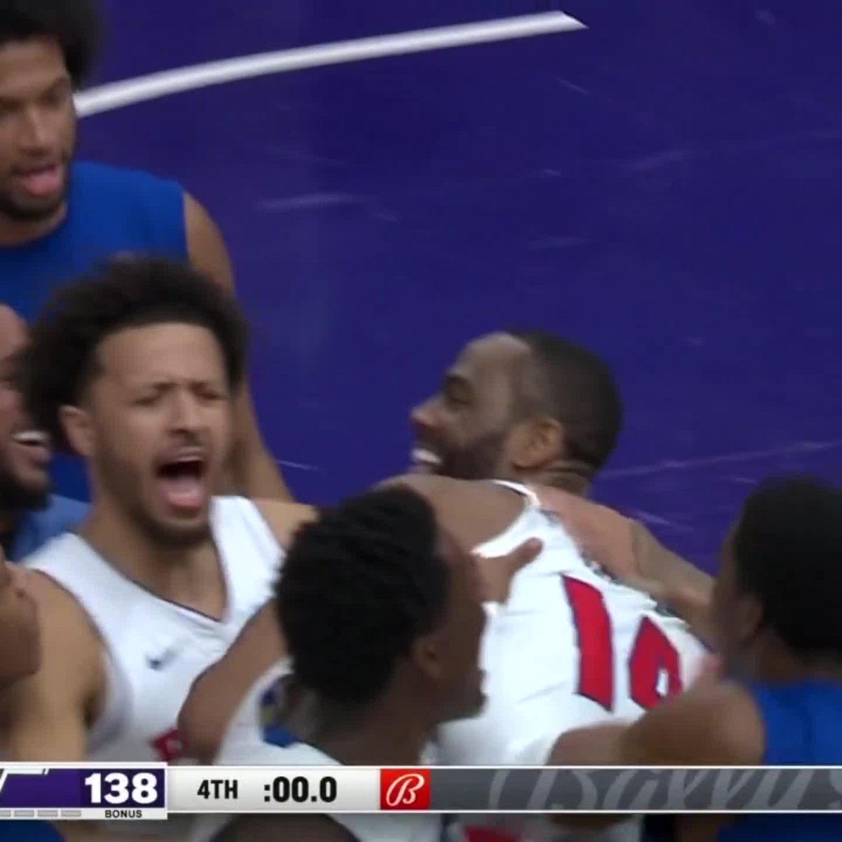 WILD ENDING TO REGULATION IN PISTONS-JAZZ 😱 ALEC BURKS SENDS IT TO OVERTIME‼️
