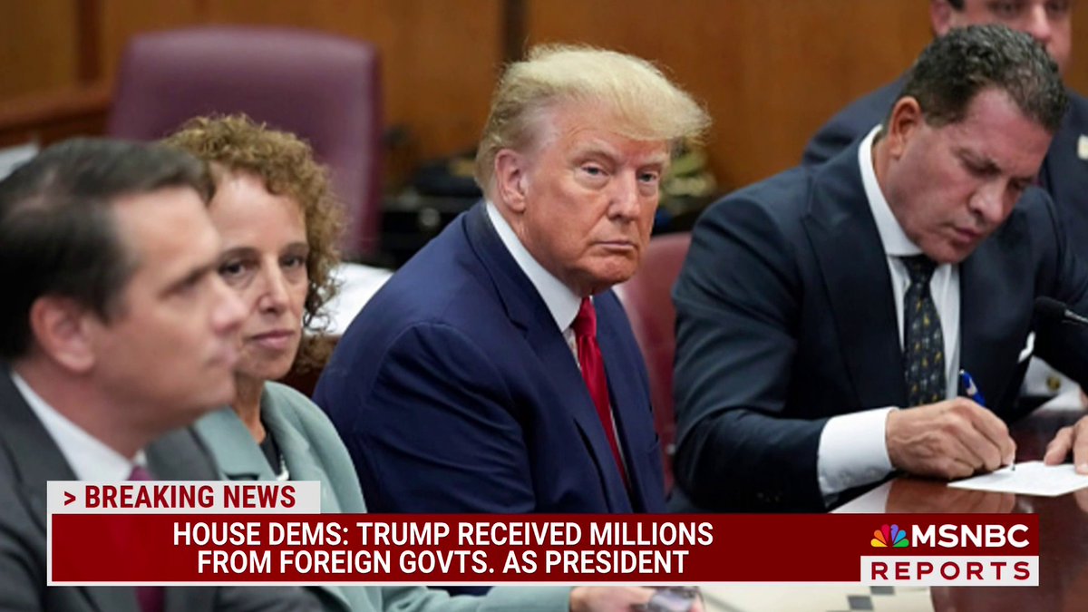 BREAKING: Trump received millions from foreign governments as president, new House Dems report finds