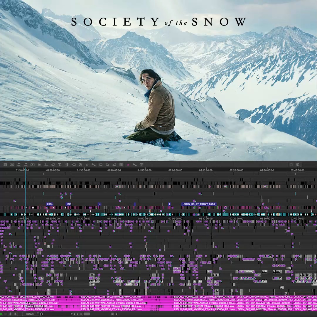 🎞️ J.A. Bayona's Society of the Snow — editing timeline 📷 Jaume Martí, Andrés Gil, Roberto Bra ▶️ #lasociedaddelanieve #societyofthesnow #jabayona #editing #timeline #postproduction #netflix #mediacomposer #avid