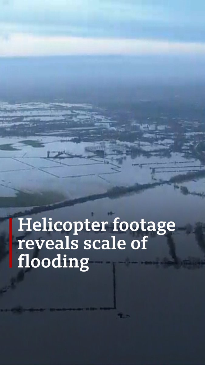 Helicopter footage has revealed the scale of flooding along the River Trent near Newark and surrounding villages. Read more: