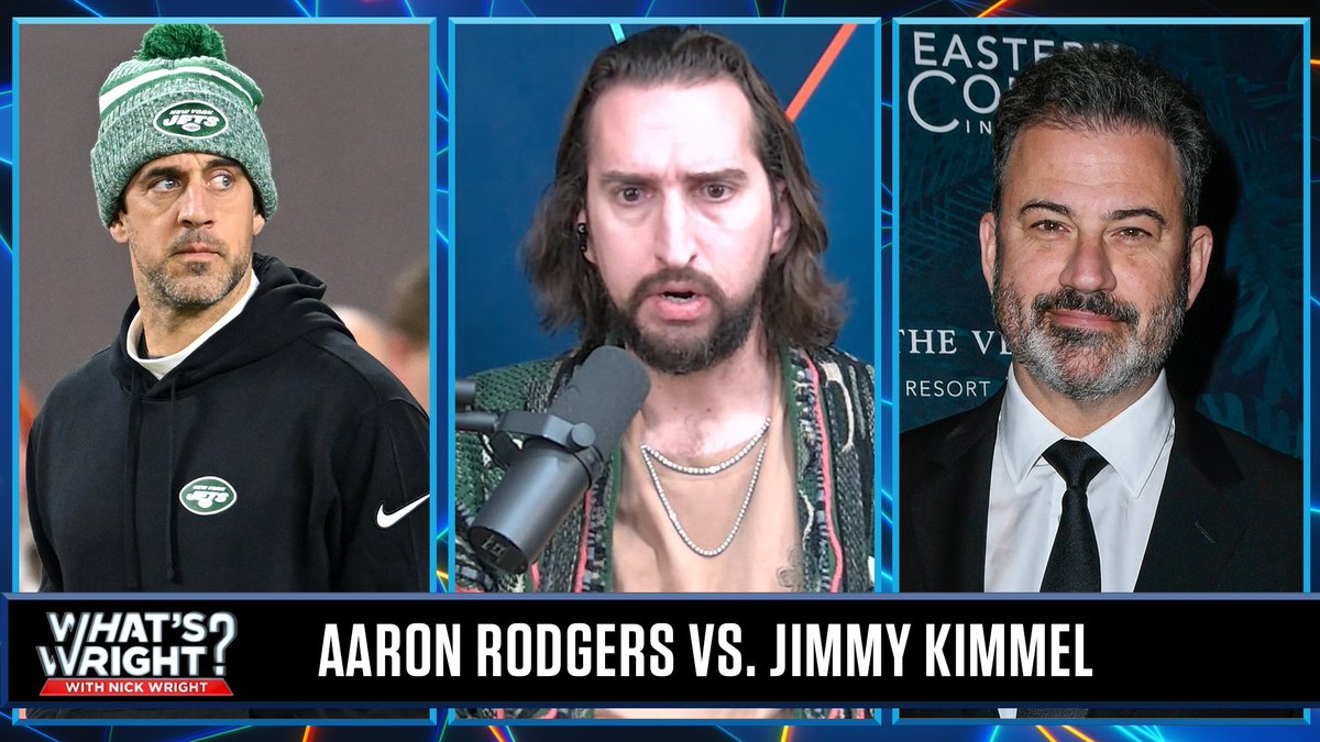 .nick wright addresses Aaron Rodgers' comments on Jimmy Kimmel: