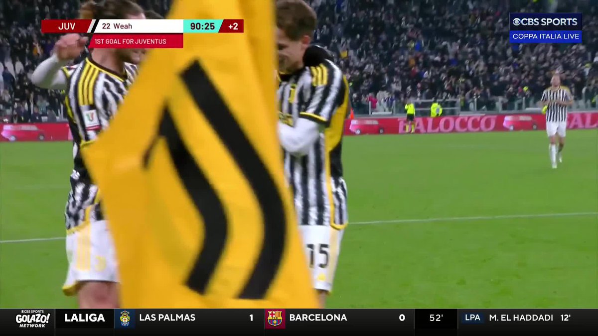 Tim Weah's first Juventus goal was a thing of beauty 🤤 (via CBS Sports Golazo ⚽️)