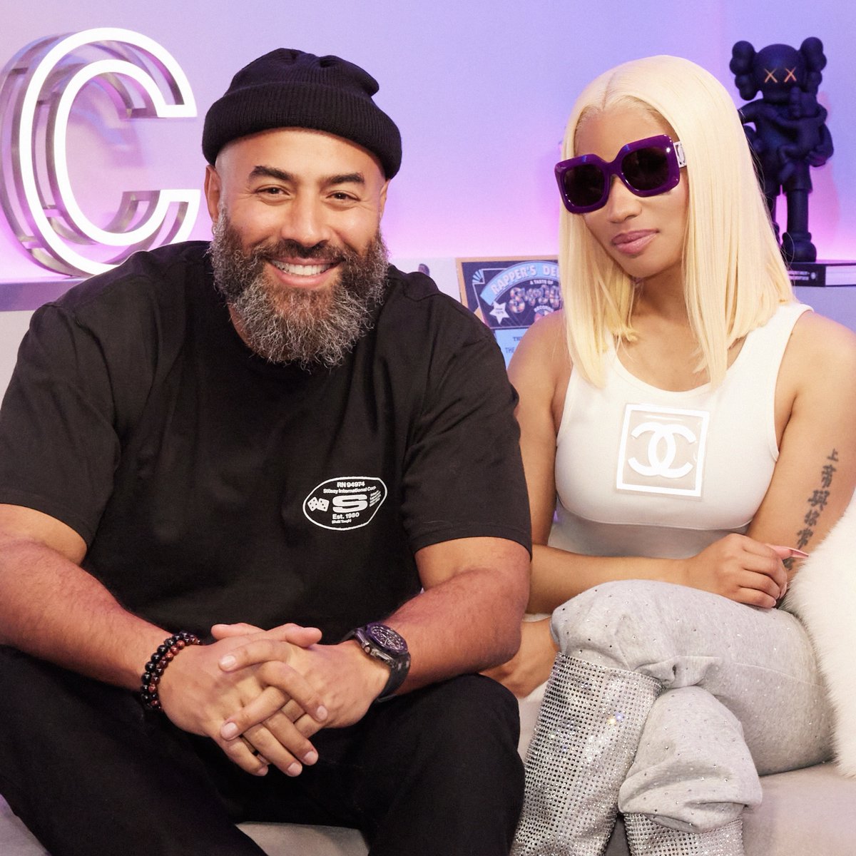 The Queen is in the building! Nicki Minaj sits down with the Old Man Ebro to discuss all things #PinkFriday2.