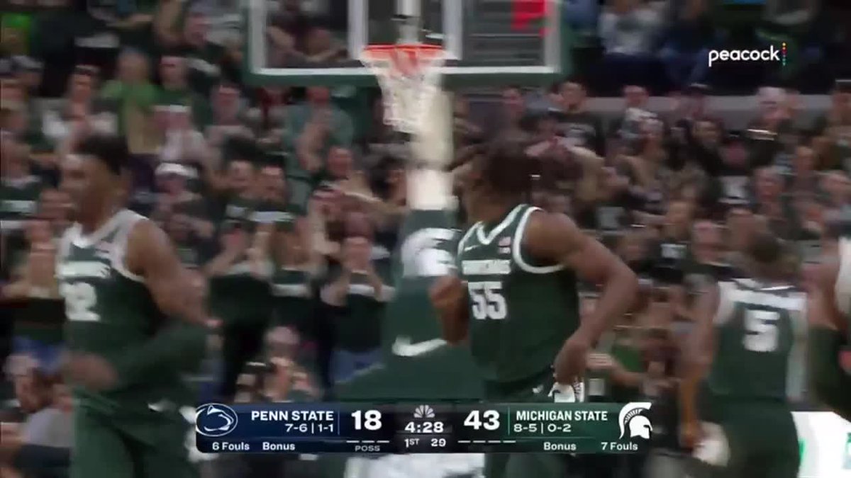 Coen Carr has done this a time or two. 🚀 Michigan State Men's Basketball 💻: Peacock