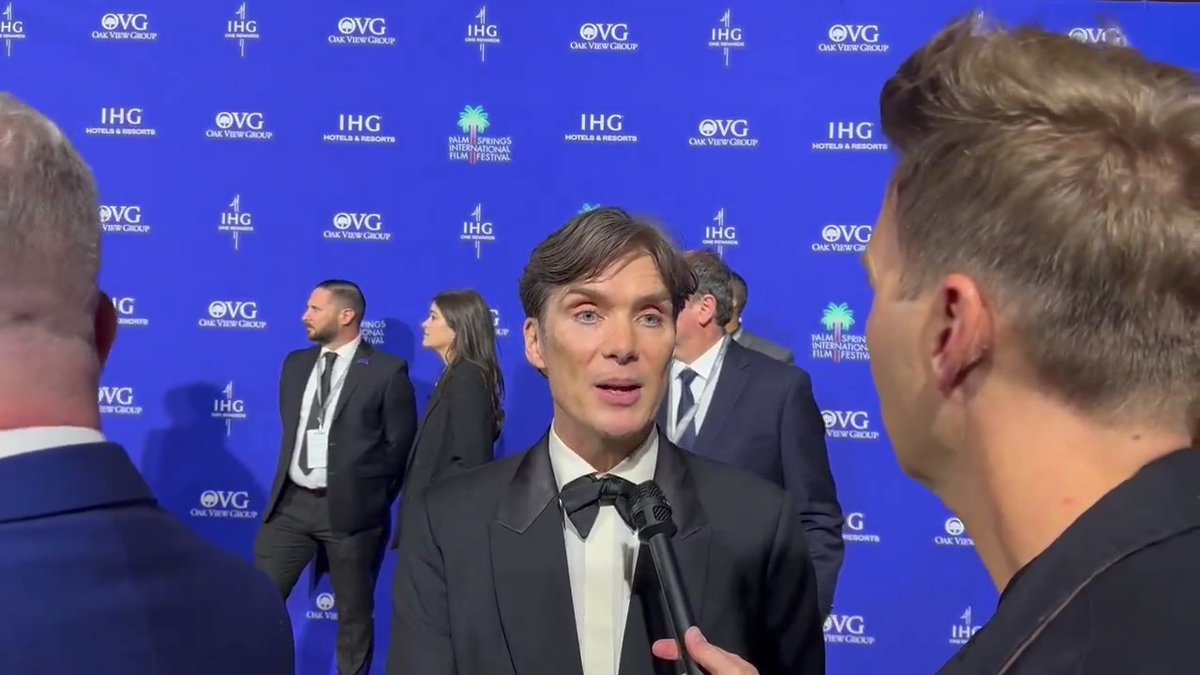 At Palm Springs International Film Festival, Cillian Murphy shares how working with Christopher Nolan on #Oppenheimer has changed his perspective