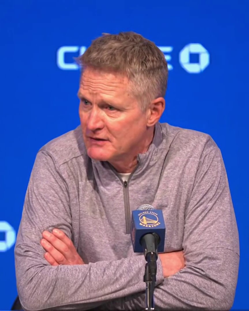 Steve Kerr explains why Jonathan Kuminga didn't see the floor down the stretch 🔽