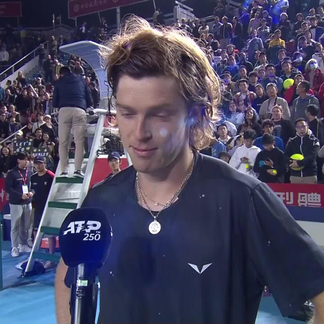 You're a really nice guy too, Andrey Rublev 👏 Bank of China Hong Kong Tennis Open