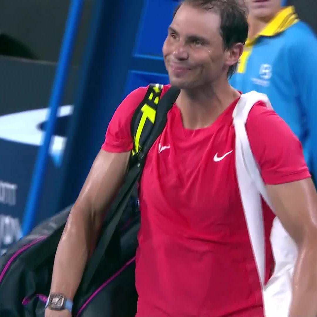 Good to have you back, Rafa 👋 Rafa Nadal #BrisbaneTennis