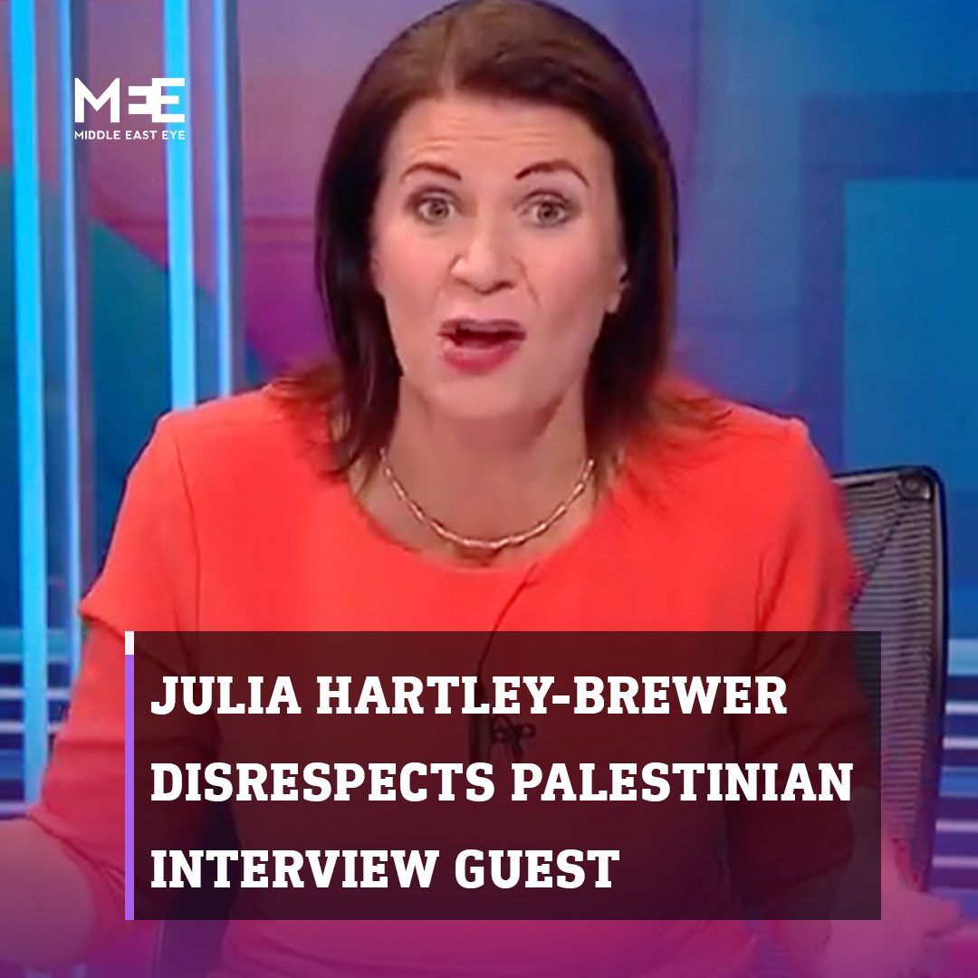 Julia Hartley-Brewer has sparked outrage on social media with her conduct during an interview with renowned Palestinian politician Mustafa Barghouti on TalkTV on Thursday.