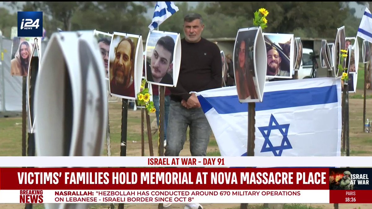 364 Israelis were murdered at Nova Music Festival on Oct. 7. 40 others were taken hostage. Ariel Oseran أريئل أوسيران returns to the site of the massacre with the relatives of Israelis murdered and taken hostage by Hamas