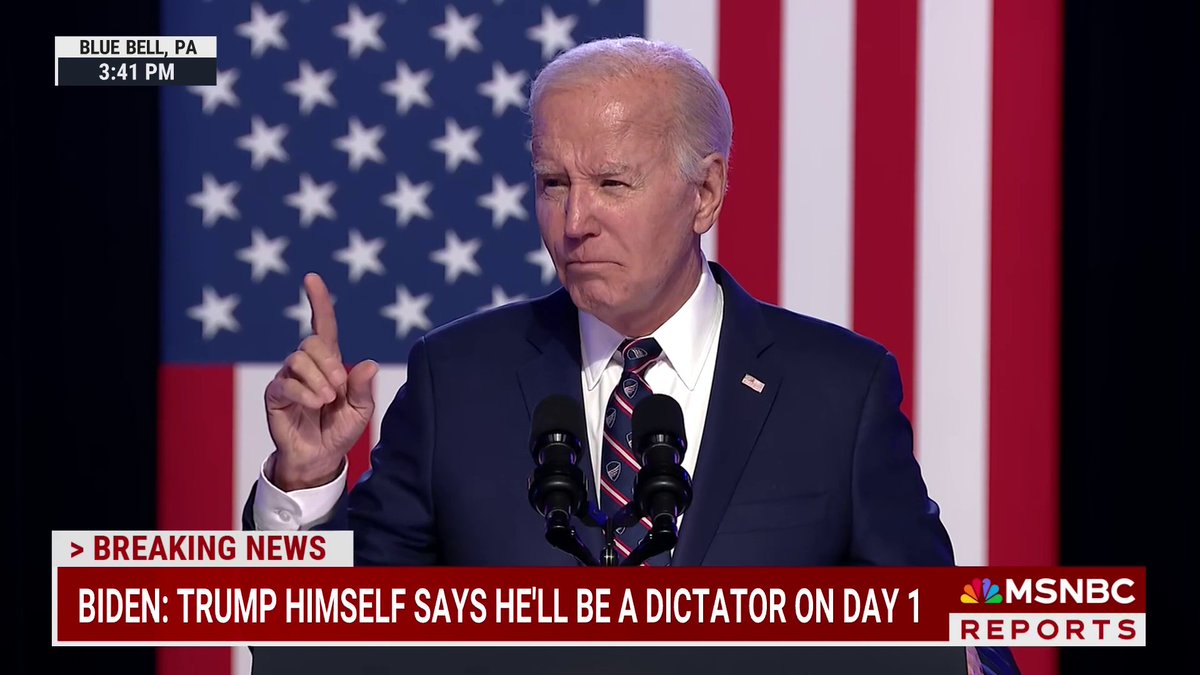 President Biden: "These MAGA voices who know the truth about Trump on January 6 have abandoned the truth and abandoned democracy. They made their choice... now the rest of us have to make our choice."