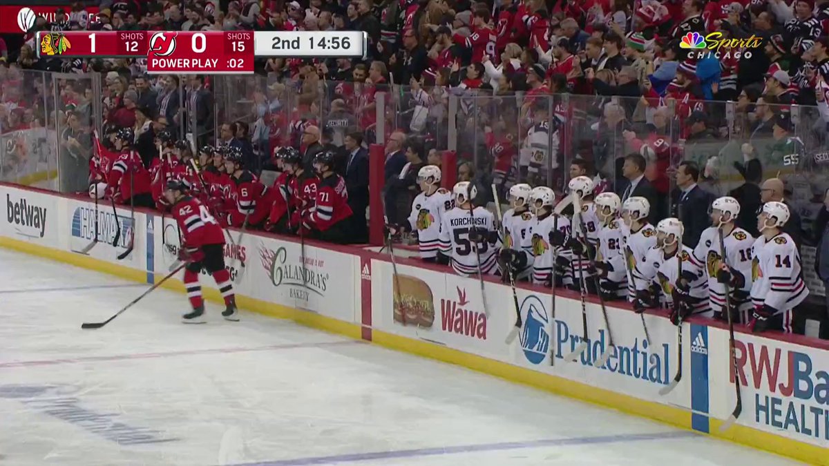 Nick Foligno drops the gloves with Brendan Smith, who injured Connor Bedard in the first period with a big hit. One of the longest fights of the season. #Blackhawks