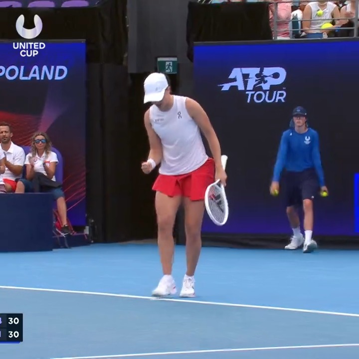 The world's best at her BEST ⚡️ 🥵 Iga Świątek #UnitedCup