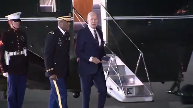 Joe Biden is cooked. The drugs have worn off for the night and he has no idea where he is.