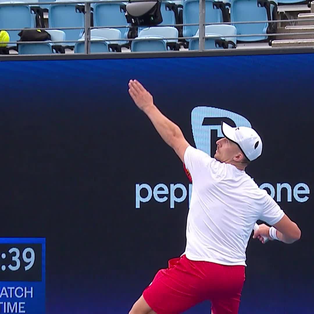 Now THIS is what you call a smash ☄️ 🚀 Jan Zielinski #UnitedCup
