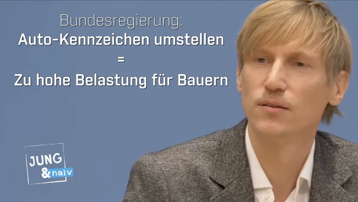 Realsatire: Landwirte müssten ihre grünen Kennzeichen in schwarze Kennzeichen austauschen - das wäre "ein sehr komplexer und großer Prozess" und eine "zusätzliche Belastung". Deshalb bleibt ihr Befreiung der Bauern von KFZ-Steuer nun doch bestehen, erklärt die Bundesregierung.