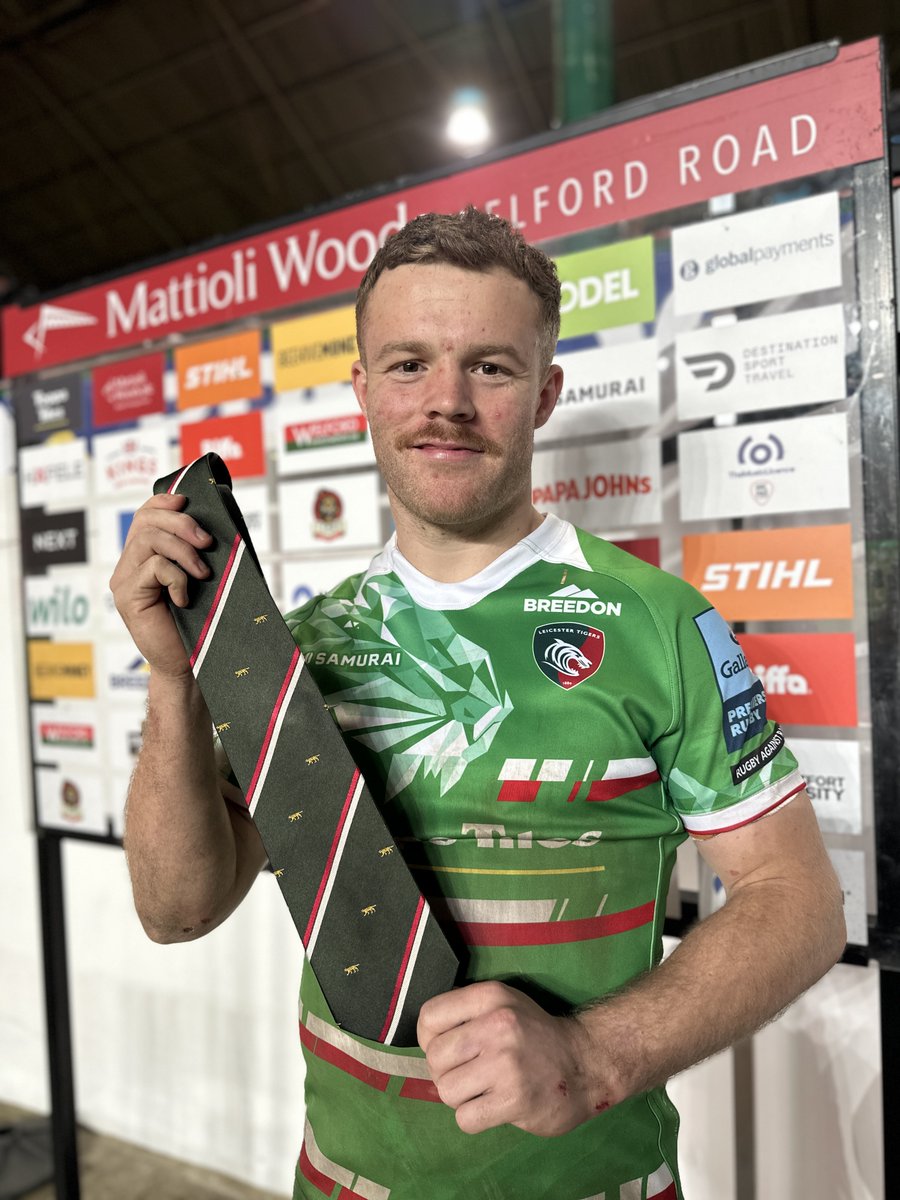 Congratulations Tom Whiteley, 20 games for Leicester Tigers 👏 #LEIvSAR 🏉 #COYT 🐯