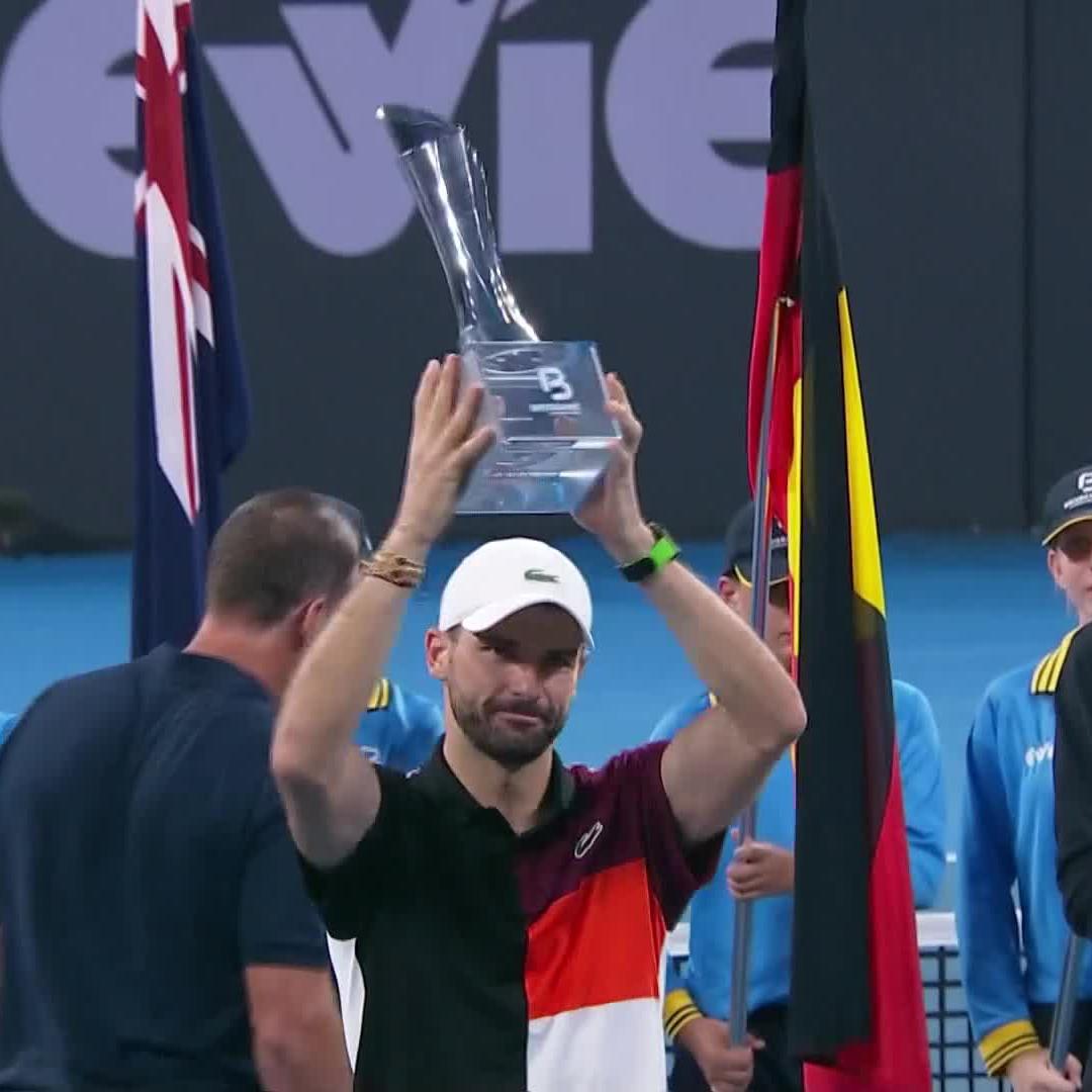 Lift it high, Grigor Dimitrov 🏆 #BrisbaneTennis
