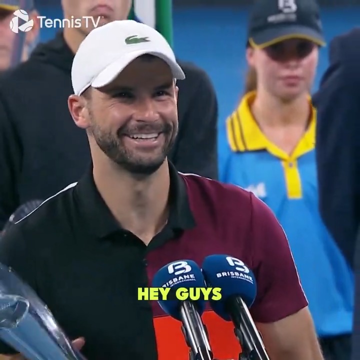 112 tournaments later... Good things come to those who wait 😄 #BrisbaneTennis Grigor Dimitrov