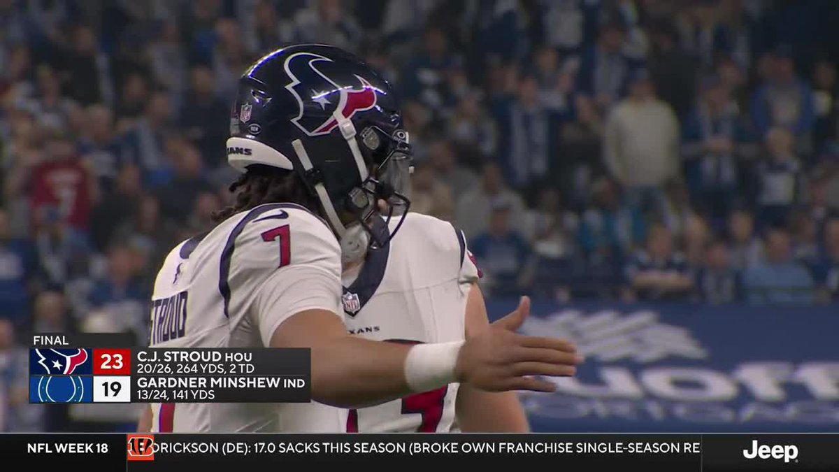 "I wanna talk about those Texans down in Houston!" JJ Watt is HYPED that his Houston Texans are playoff bound 💥