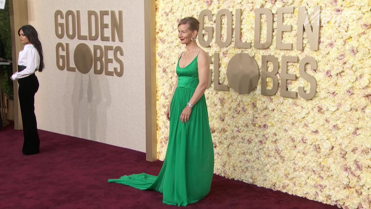 Sandra Hüller at the #GoldenGlobes.