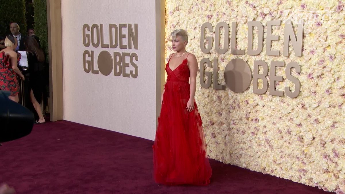 Florence Pugh at the 2024 #GoldenGlobes