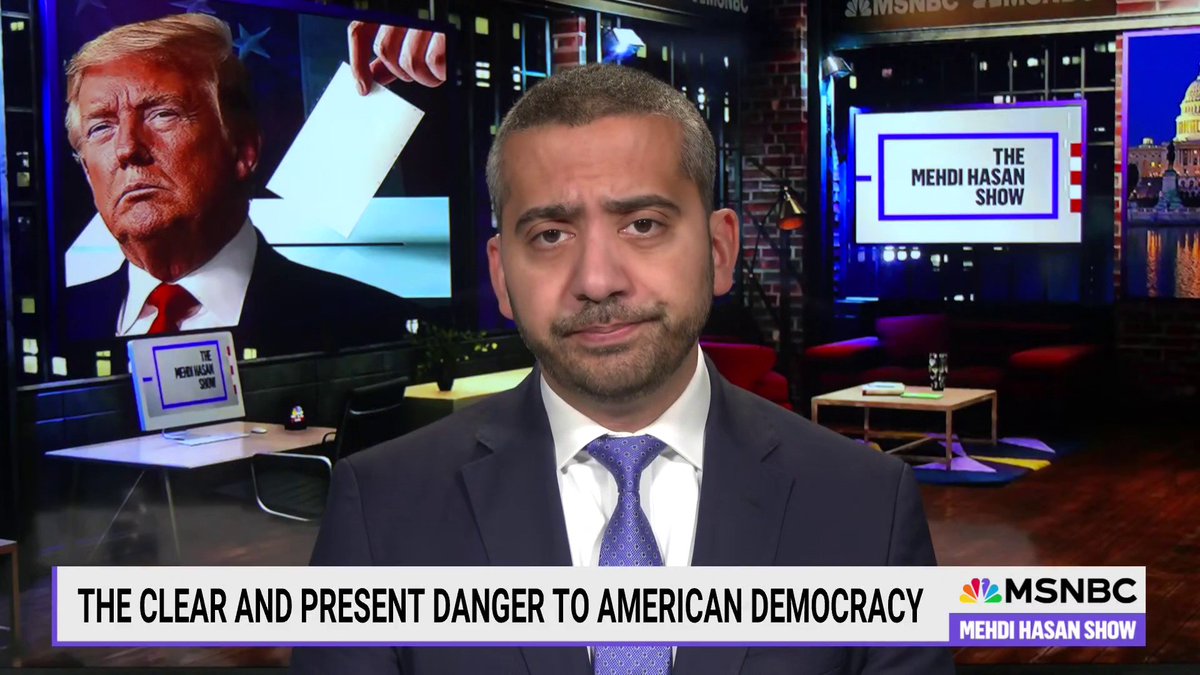 “America’s crisis of democracy, sadly, is far from over.” This is how I ended my final MSNBC opening monologue tonight, as I discussed the forthcoming Supreme Court/14th Amendment Trump case. Watch: