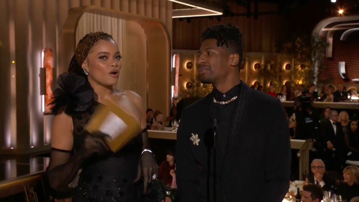 Andra Day and jon batiste are here to present the award for 🎼 Best Score - Motion Picture 🎼 #GoldenGlobes