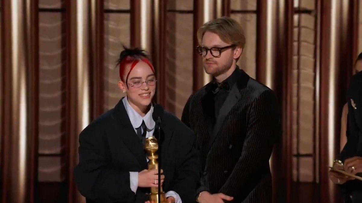 “What Was I Made For?” by Billie Eilish O'Connell and Finneas O'Connell is the winner of Best Song - Motion Picture! 🎵✨ #GoldenGlobes