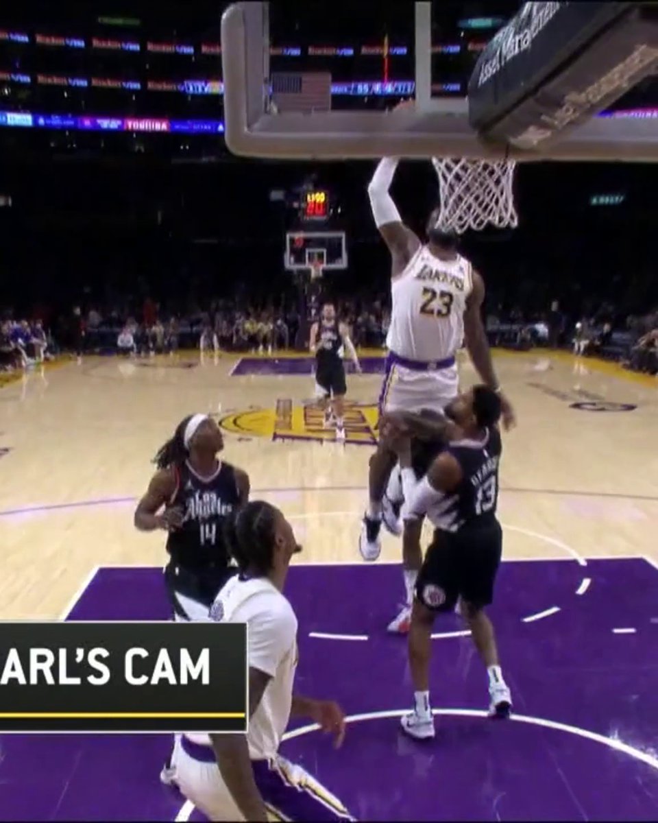 LEBRON DUNKED ON PAUL GEORGE 😱