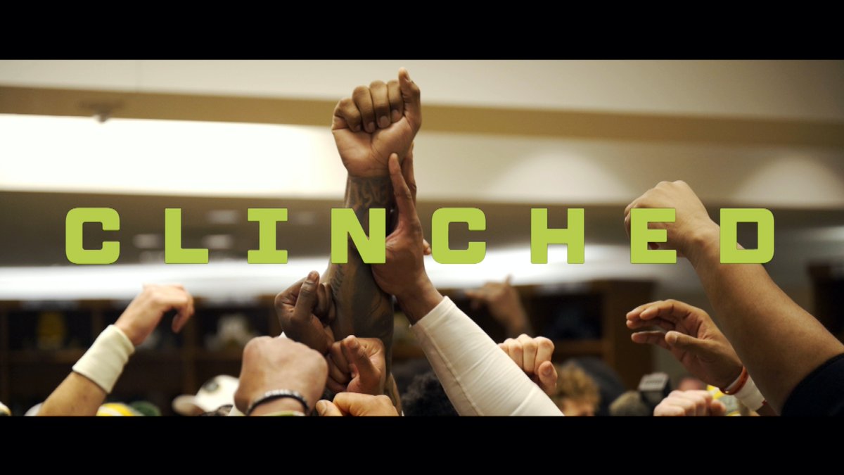 CLINCHED. 😤 #GoPackGo