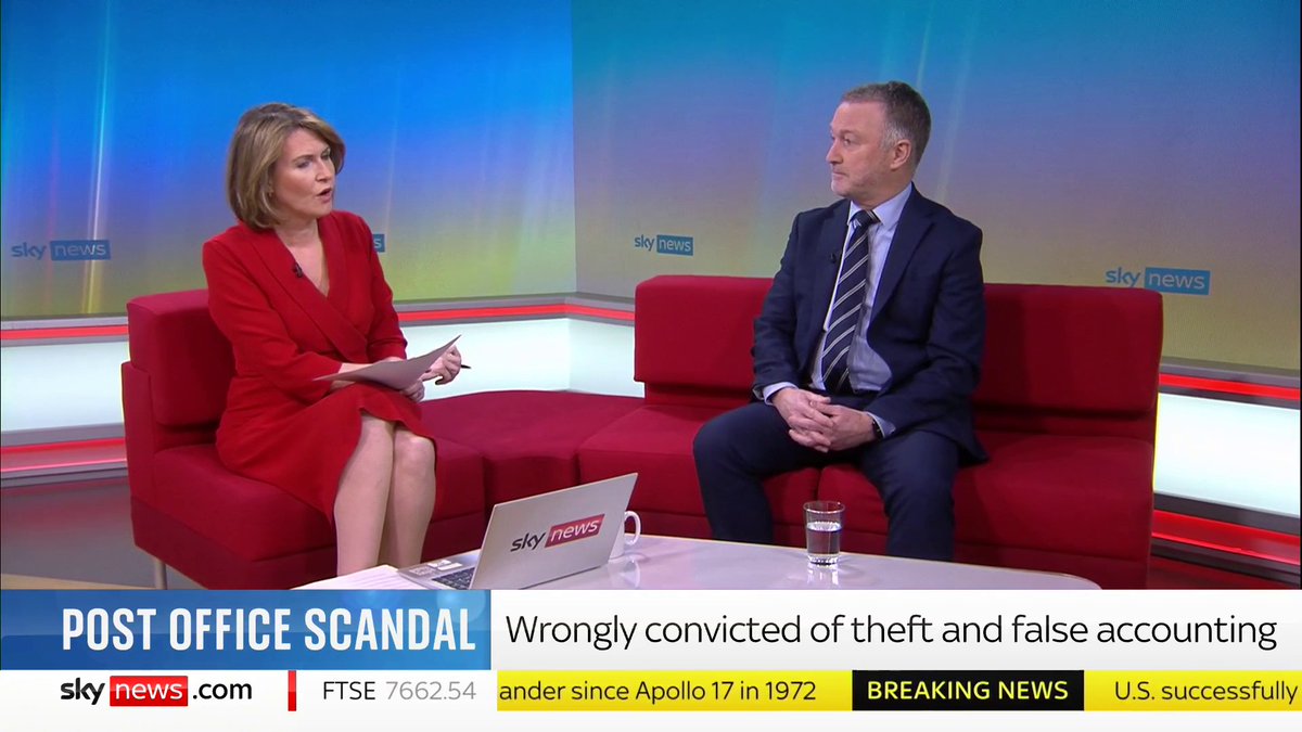 "One of the gravest miscarriages of justice we've seen in British legal history" here's Labour's Steve Reed on the Post Office scandal #Breakfast PO