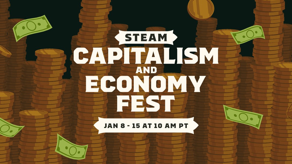 The first Fest of the year is here - the 💰 Capitalism & Economy Fest 💰! From now until Jan. 15th, explore games that are all about 💸 cash 💸. From stonk simulators to railway designers, idle games to city builders, check out the deals, demos, and more.