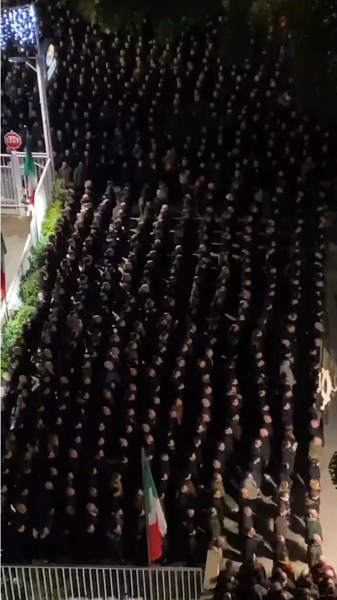 A video showing hundreds of people giving the fascist salute at a rally in Rome has sparked outrage in Italy.