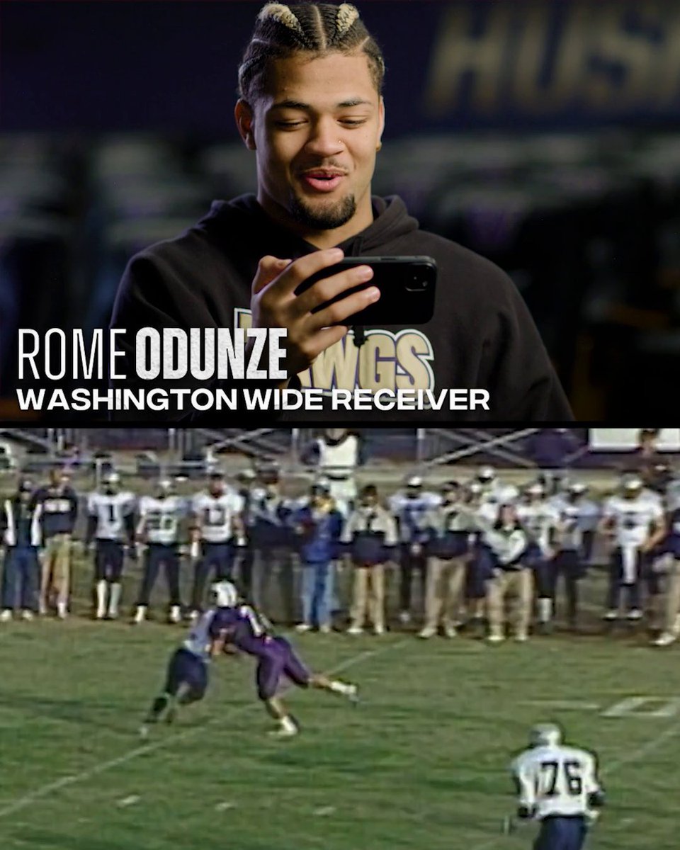 "Coach was a tank" 😮‍💨 Washington players loved reliving the playing days of coach Kalen DeBoer at the University of Sioux Falls 🏈 #NationalChampionship | #CollegeGameDay