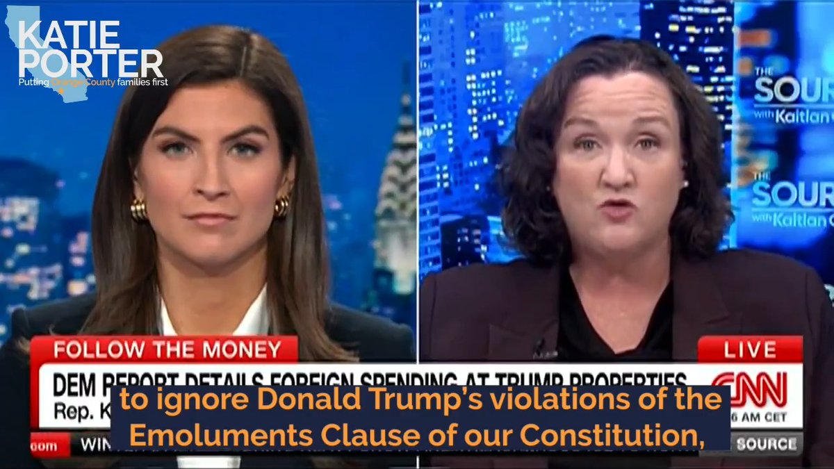 Rep. Katie Porter (D) of California exposes the double standard of House Republicans, led by Jim Jordan and James Comer, targeting Hunter Biden while having concrete proof that Donald Trump received foreign funds while in office. A must-watch video.
