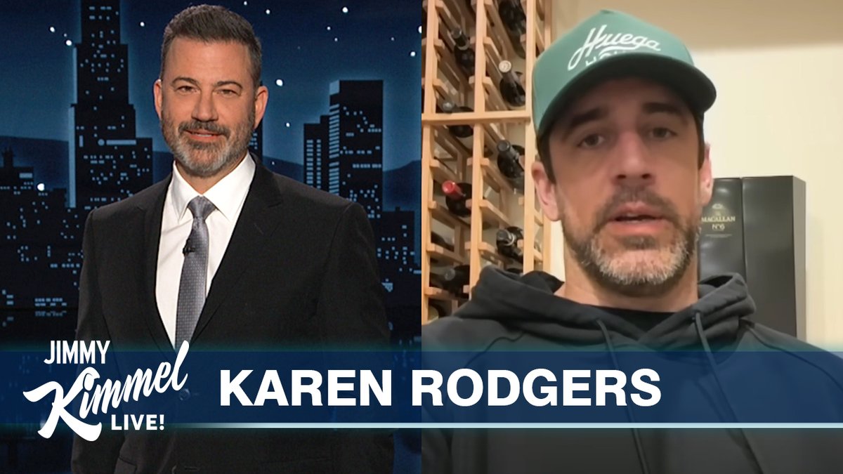 Aaron Rodgers teased he’ll respond to Jimmy Kimmel on Tuesday. Kimmel jumped the line and went off on him tonight…