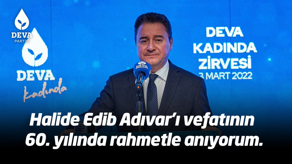 Halide Edib demek; “milletin kaderinin tek bir şahsa teslim edilmesine” de, “milletin seçtiklerinin insan haklarını ve anayasayı çiğnemesine” de razı gelmemek anlamına gelir. Halide Edib Adıvar’ı vefatının 60. yılında rahmetle anıyorum.