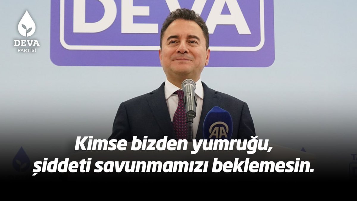 Kimse bizden yumruğu, şiddeti savunmamızı beklemesin. Ya bizdensin ya onlardan siyaseti yapmamızı beklemesin. Siyaseti ülkenin huzurunu kaçırmak için yapanlardan olmamızı beklemesin. Biz hakla, adaletle, eşitçe ve özgürlükleri savunarak yürümeye devam edeceğiz.