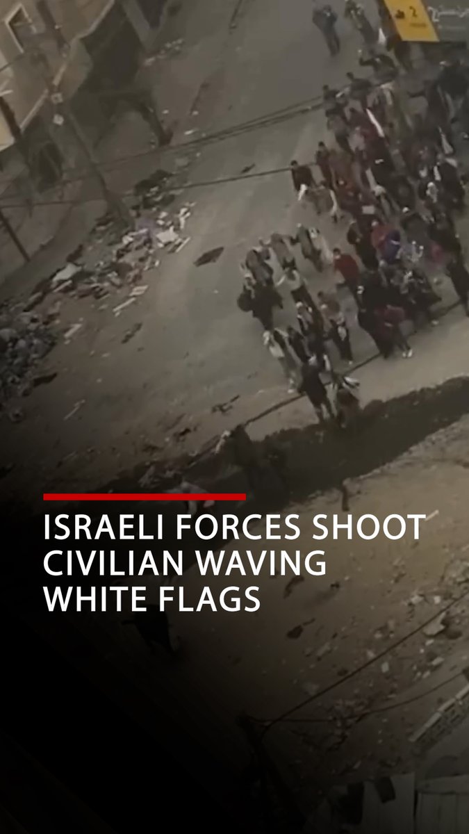 Palestinian woman shot by Israeli forces while evacuating Exclusive footage for Middle East Eye shows the shocking moment a Palestinian woman was shot by Israeli forces in Gaza. The incident occurred as she and others attempted to evacuate the area, waving white flags amid the relentless Israeli bombardment on Gaza. The woman was shot while accompanied by her child, who ran back to check on her after she fell to the ground.