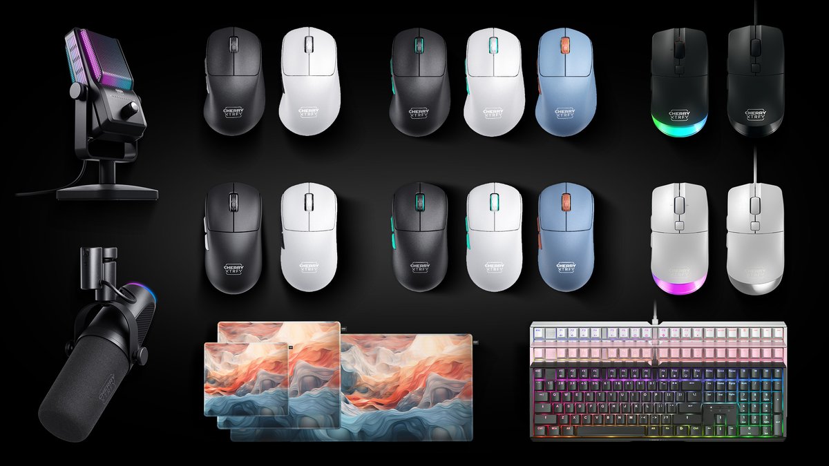 Introducing the next generation of CHERRY XTRFY gaming gear 💥 Top-performing 8K wireless mice, keyboards with the new CHERRY MX2A switches, and a brand new microphone series. See more than 10 new products for 2024 at #cherryxtrfy #ces2024 #gaming