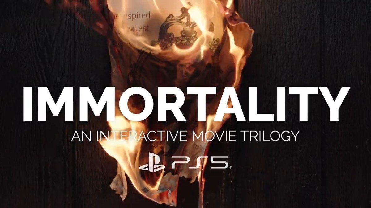A perfect 10 in Edge PC Gamer's highest score of 2022 Winner of BAFTA, IGF, GDC &amp; more Most WTFs recorded in a single month on narrative game twitter "It's our Citizen Kane, it's here at last" RAB FLORENCE 🔥Now coming to PLAYSTATION 5🔥 IMMORTALITY PS5 - JAN 23