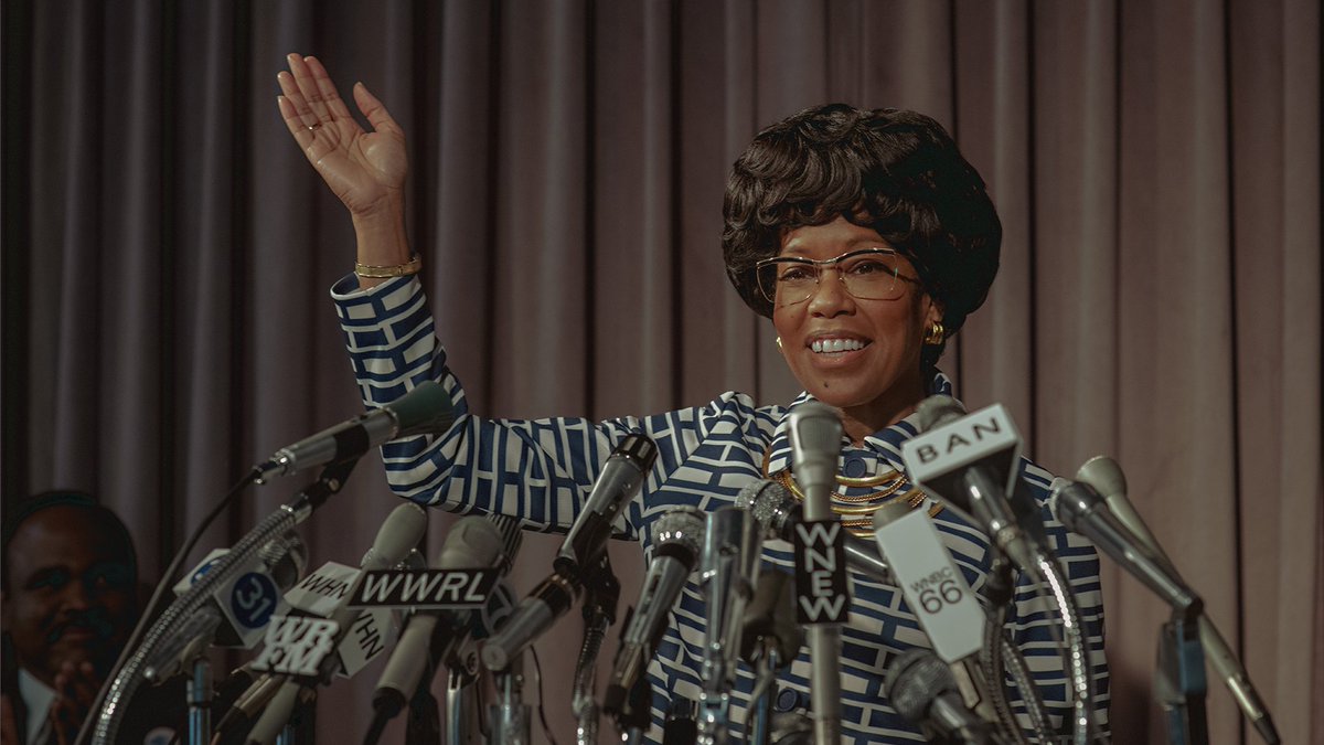 Regina King is Shirley Chisholm. SHIRLEY, the iconic story of the first Black congresswoman and her historic presidential campaign, premieres March 22, only on Netflix.