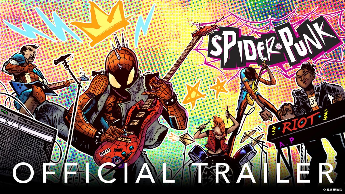 In a world without Norman Osborn, SPIDER-PUNK REIGNS! 🎸 Hobie Brown disrupts the system in #MarvelComics' 'Spider-Punk: Arms Race', hitting stands on February 28.