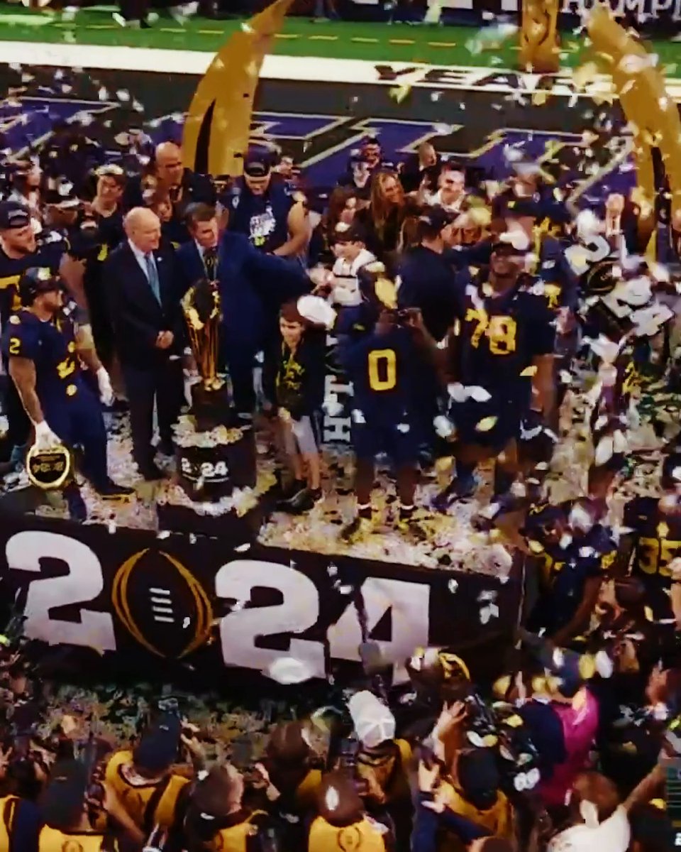 A season, a night, a championship to remember for Michigan 🏆 Michigan Football | #NationalChampionship
